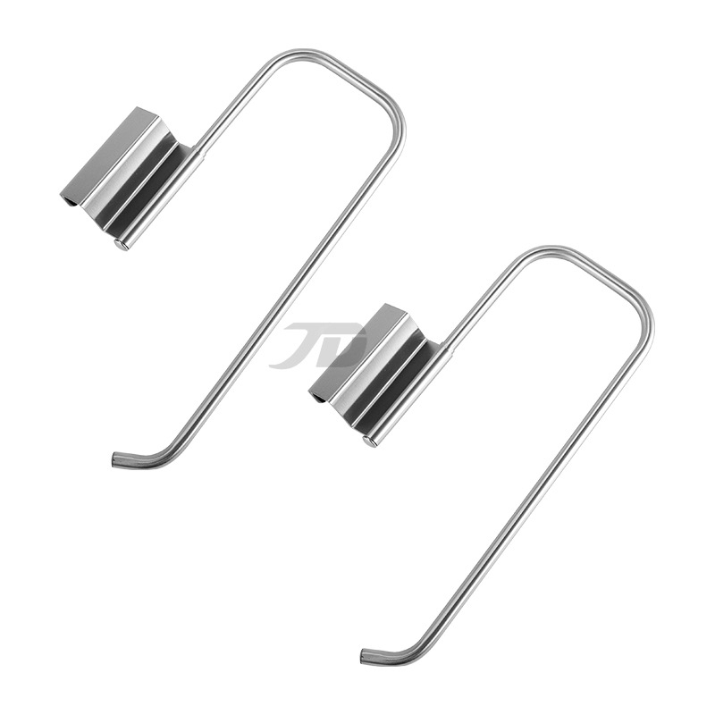 Nerūdijančio plieno virtuvės popieriaus laikiklis — kvadratinė forma, šlifuotas paviršius, šiuolaikinis paprastumas