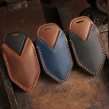 Auto võtme ümbris Leopard 5 Discovery Edition, tõeline veisnahk, retro stiil, kohandamine saadaval