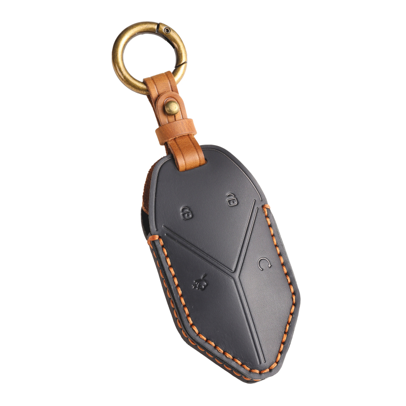 Auto võtme ümbris Leopard 5 Discovery Edition, tõeline veisnahk, retro stiil, kohandamine saadaval