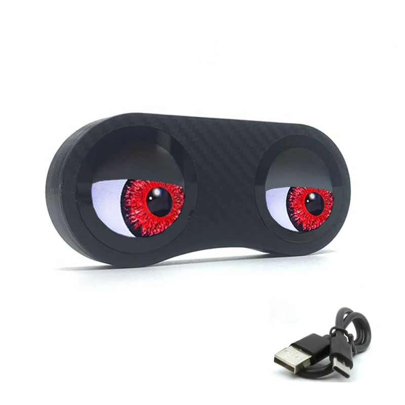 Велосипедна задна светлина Devil Eye – презареждаема, без проводници, двойни LED, ABS корпус, 5V 2W