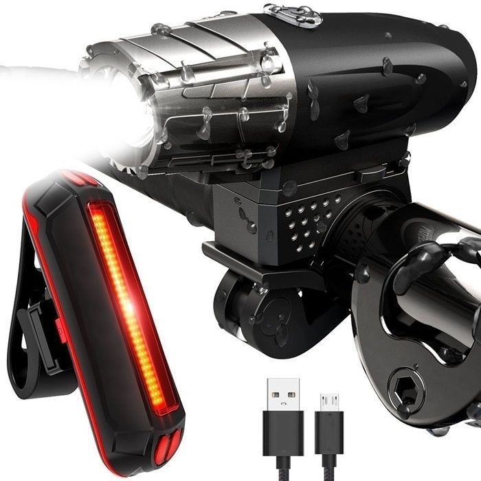 Prednja svjetiljka za bicikl s punjenjem, za noćnu vožnju, jarko svjetlo, osvjetljenje za planinski bicikl