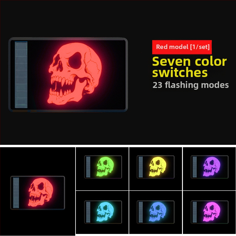 Maihui LED galinis žibintas WD-370, saulės energija, 3V, ABS korpusas, universalus tvirtinimas