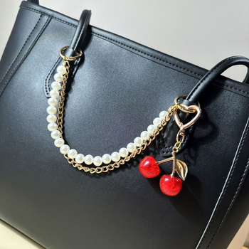 Auto võtme ripats pärlketiga, viljakujuline muster, sulam, elektrogalvaniseerimine