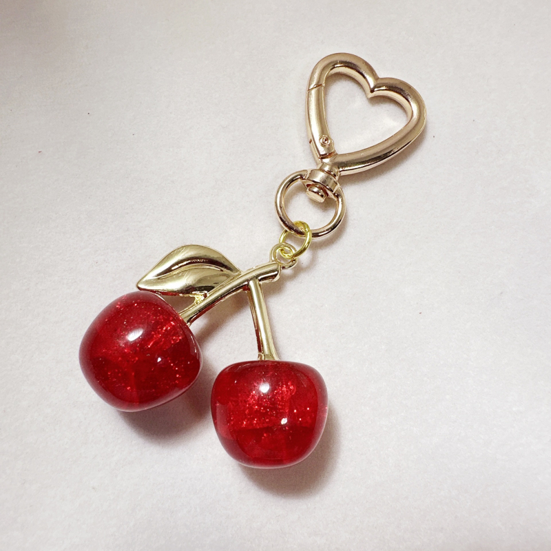 Auto võtme ripats pärlketiga, viljakujuline muster, sulam, elektrogalvaniseerimine