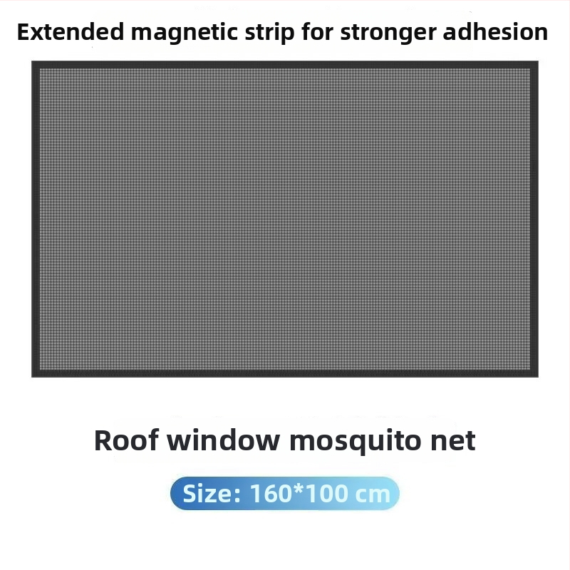 Automobilio lango uodų tinklas su saulės stogo tinkleliu – magnetinis tvirtinimas, pusiau skaidrus tinklas, medžiaga: tinklas + minkštas magnetas, universalus suderinamumas