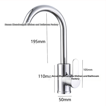 Nerūdijančio plieno virtuvinis čiaupas su karšto ir šalto vandens maišymu, vertikalus montavimas, pakeliamas atidarymas, keraminiu disko vožtuvu