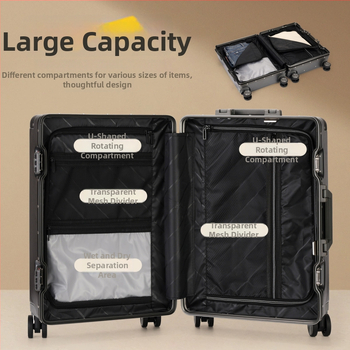 Reisikohver ABS+PC korpusega, universaalsed rattad, unisex disain, tavaline kombinatsioonlukk, polüestervooder, kulumiskindel, kuiv-märg eraldus