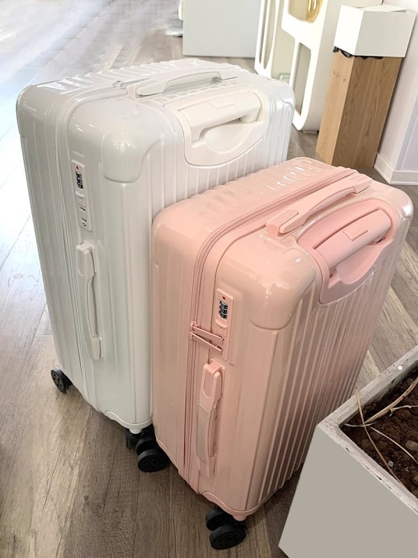 Wheat Dot suure mahutavusega reisikohver lukuga, universaalsed rattad, ABS/PC materjal, 3 kg, parooliga lukk