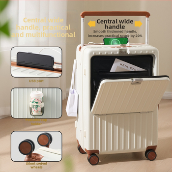 Sagitar käsipagas eesmise avamisega, ABS+PC materjal, USB-liides, universaalsed rattad, kaal 3,25 kg