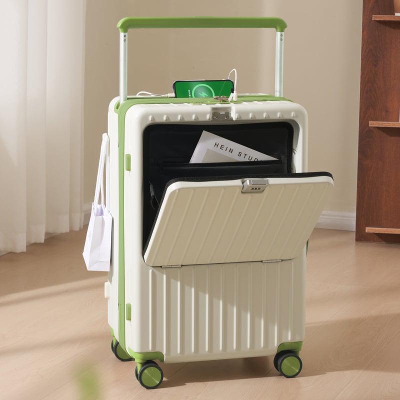 Sagitar käsipagas eesmise avamisega, ABS+PC materjal, USB-liides, universaalsed rattad, kaal 3,25 kg