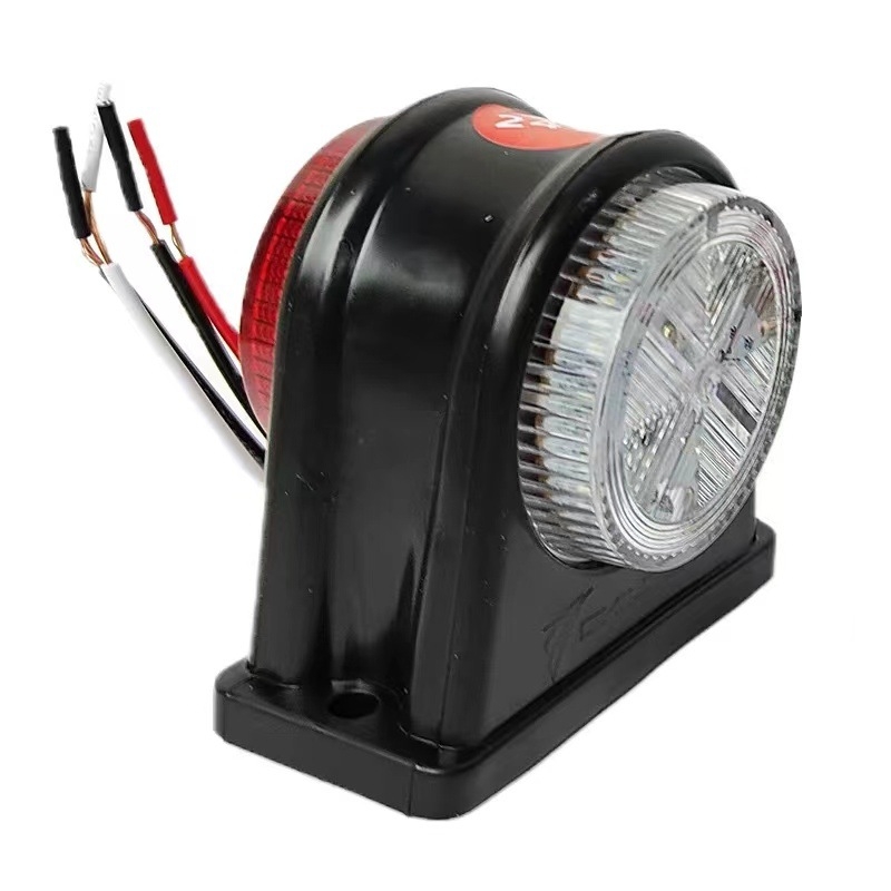 Камион 14-LED двуцветен странично-заден светлинен сигнал MK-158, 12-24V, LED, ABS+PC, 2000–4000K, живот 50000ч