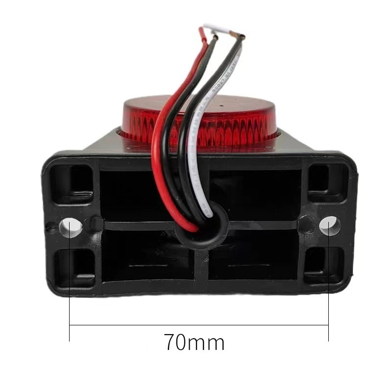 Камион 14-LED двуцветен странично-заден светлинен сигнал MK-158, 12-24V, LED, ABS+PC, 2000–4000K, живот 50000ч