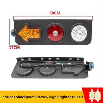 LED galinis žibintas CIMC sunkvežimiams, 24V, ABS korpusas, LED šaltinis