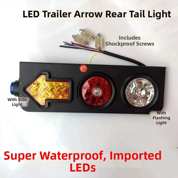 LED galinis žibintas CIMC sunkvežimiams, 24V, ABS korpusas, LED šaltinis