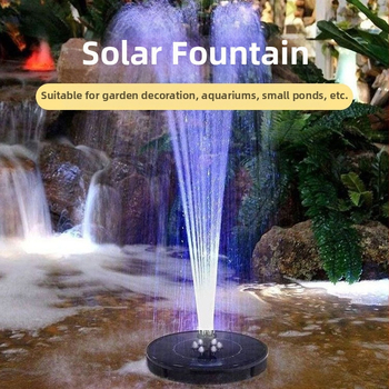 Solárny fontánový čerpadlo pre jazierko a záhradu – kombinované postrekovanie, plávajúci vodný prvok, vonkajšie čerpadlo, Haotu