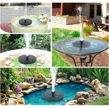 Solárny fontánový čerpadlo pre jazierko a záhradu – kombinované postrekovanie, plávajúci vodný prvok, vonkajšie čerpadlo, Haotu