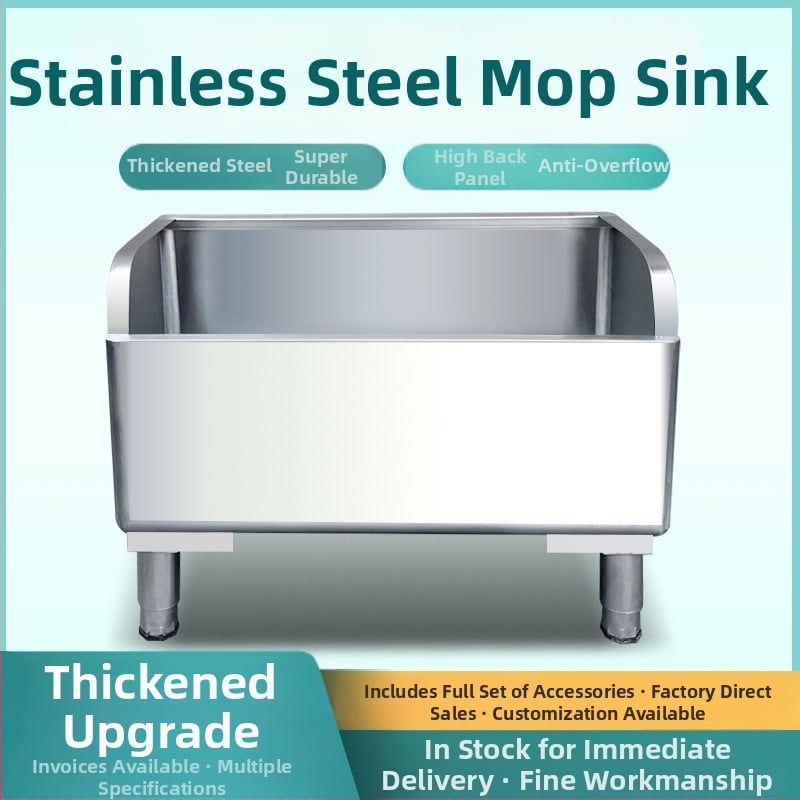 Kolic 304 rozsdamentes acél mop vödör, téglalap alakú, vízellátó, márka Kolic