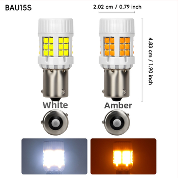 Auto LED signaalvalg Ba15s/BA15s/1157, alumiinium, universaalne