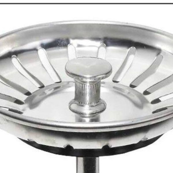 Filtr na kuchynský drez, nerezová oceľ, kryt zátky odtoku, model CFGLW, hmotnosť 0,2 kg, moderný minimalistický dizajn