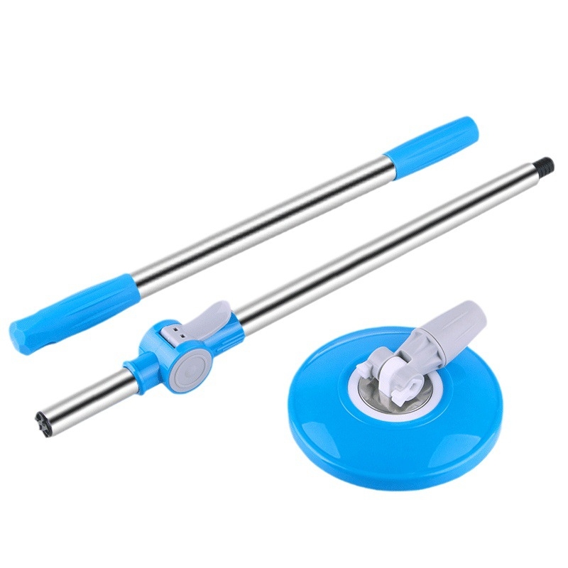 Sukamas mopas su nerūdijančio plieno strypu; mikropluošto galvutė; metalinis išspaudimo dėklas; išspaudimo lygis 70-80%.