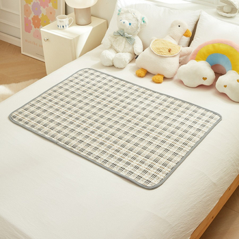 Divpusēja mazulim domāta mazgājama kokvilnas pamatplāksne, ārējais audums 100% kokvilna, pildījums kokvilna, pielāgojama apstrāde