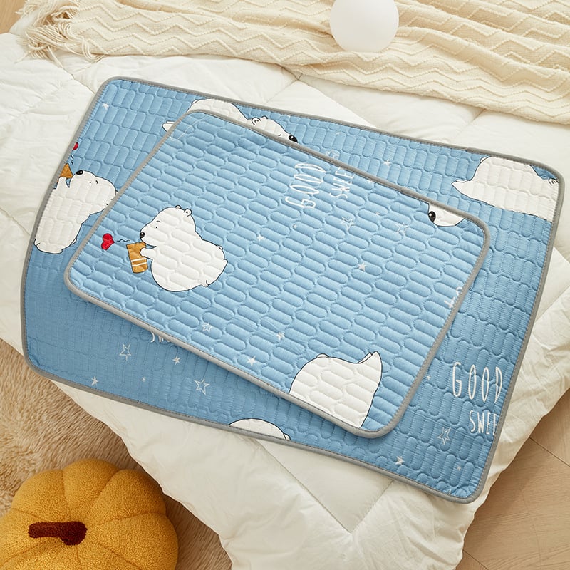 Divpusēja mazulim domāta mazgājama kokvilnas pamatplāksne, ārējais audums 100% kokvilna, pildījums kokvilna, pielāgojama apstrāde