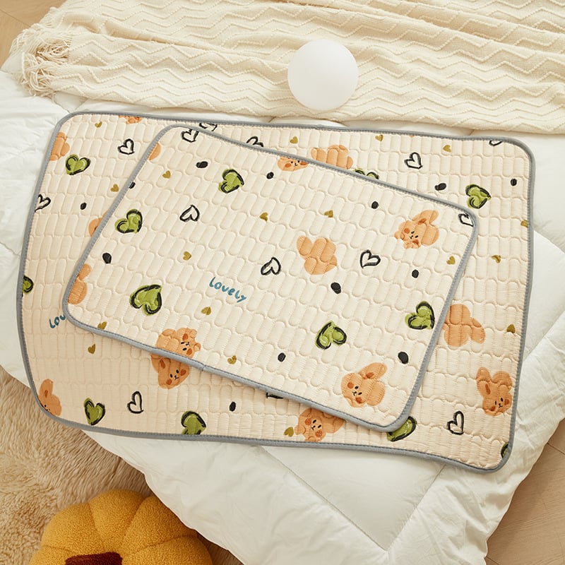 Divpusēja mazulim domāta mazgājama kokvilnas pamatplāksne, ārējais audums 100% kokvilna, pildījums kokvilna, pielāgojama apstrāde