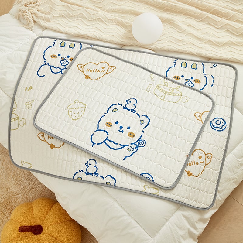 Divpusēja mazulim domāta mazgājama kokvilnas pamatplāksne, ārējais audums 100% kokvilna, pildījums kokvilna, pielāgojama apstrāde