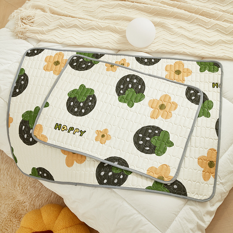 Divpusēja mazulim domāta mazgājama kokvilnas pamatplāksne, ārējais audums 100% kokvilna, pildījums kokvilna, pielāgojama apstrāde