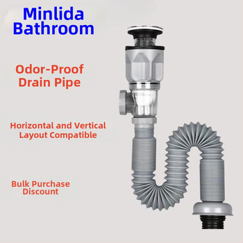 Drenáž proti zápachu pre umývadlo, S-oblúk odtok, ABS, XS-11, moderný dizajn