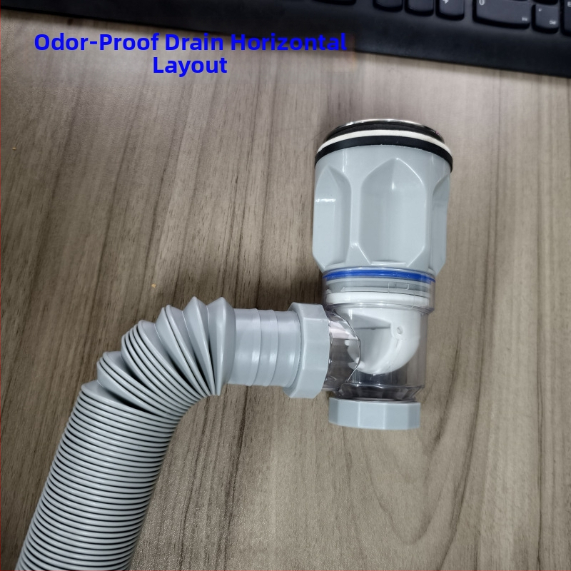 Drenáž proti zápachu pre umývadlo, S-oblúk odtok, ABS, XS-11, moderný dizajn