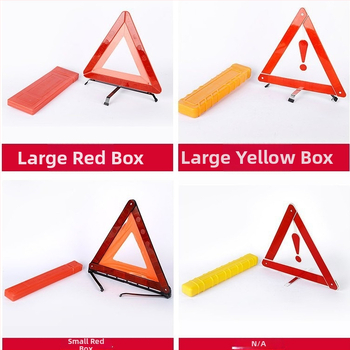 Automobilio trikojis įspėjimo ženklas, atšvaitinis, sulankstomas, iš plastiko