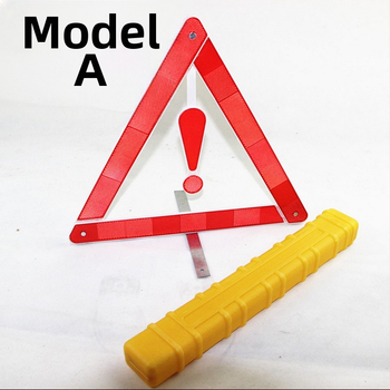 Automobilio trikojis įspėjimo ženklas, atšvaitinis, sulankstomas, iš plastiko