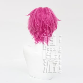 Perucă cosplay - păr scurt, fibre cu temperatură înaltă, mecanism de fabricație, pentru bărbați, fără vopsire sau îndreptare