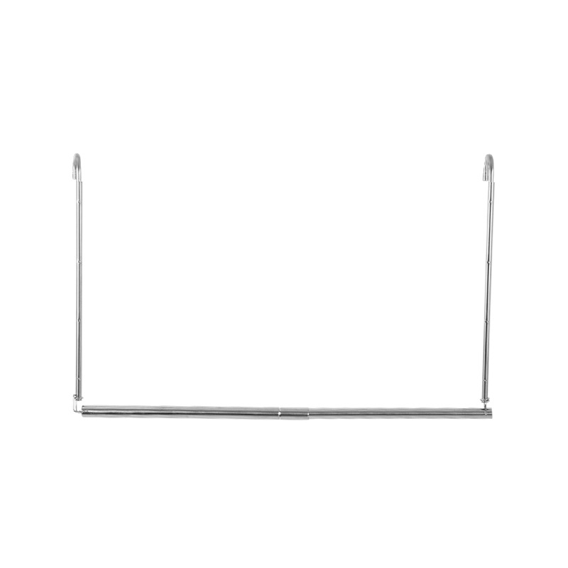 Nerezová oceľová teleskopická vešacia tyč do skrine, skladacia, do spálne, moderný minimalistický štýl