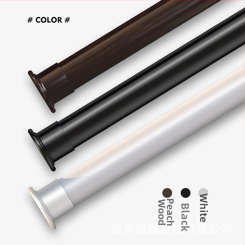 Storosios teleskopinės lazda drabužiams – montavimas be gręžimo, vonios kambariui ir užuolaidoms, modernus minimalistinis dizainas, aukšto anglies plienas