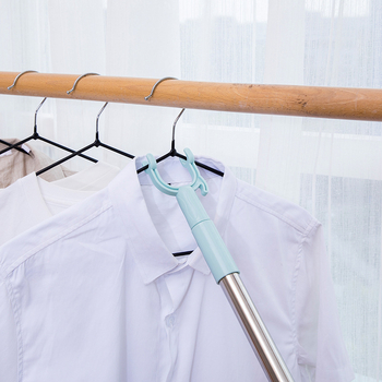 Telescopická tyč na sušenie oblečenia s PP telom a nerezovou rukoväťou, pre balkón, moderný minimalistický štýl, uvedenie 2025 leto, kód A01512