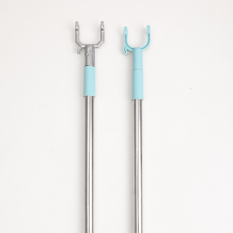 Telescopická tyč na sušenie oblečenia s PP telom a nerezovou rukoväťou, pre balkón, moderný minimalistický štýl, uvedenie 2025 leto, kód A01512