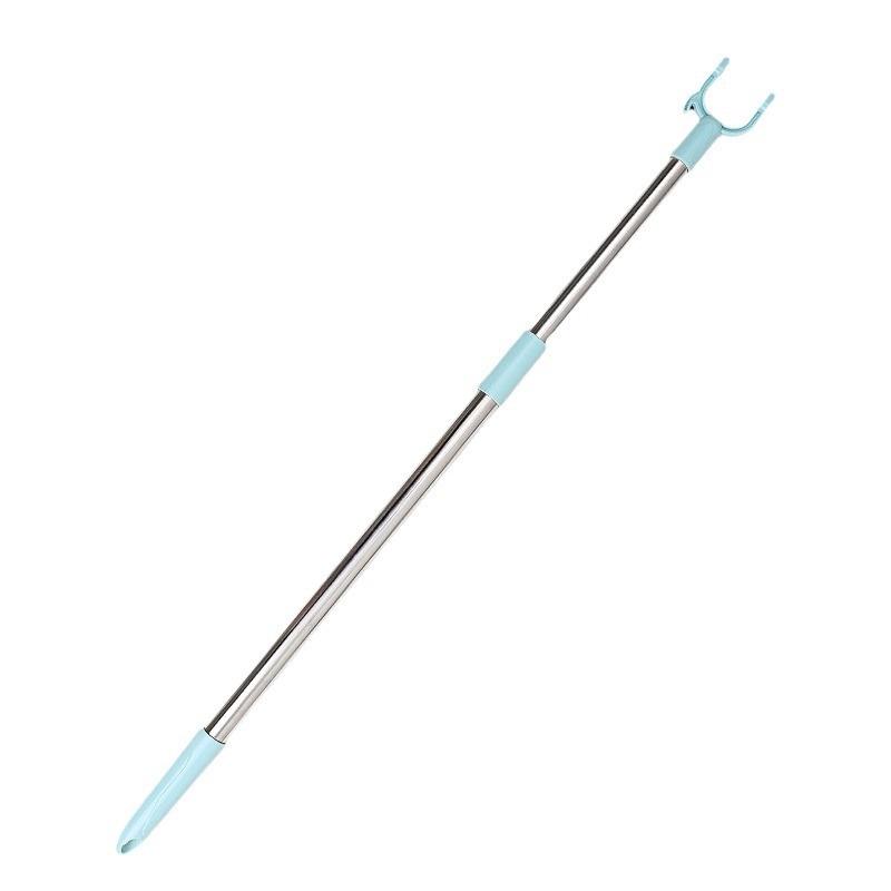 Telescopická tyč na sušenie oblečenia s PP telom a nerezovou rukoväťou, pre balkón, moderný minimalistický štýl, uvedenie 2025 leto, kód A01512