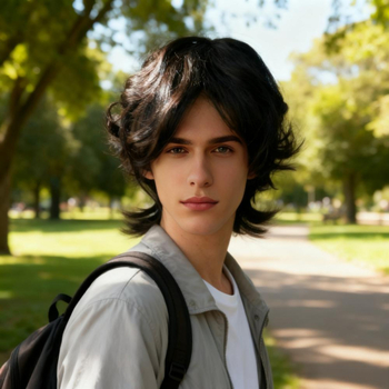 Мъжка перука – къса коса, коса от термоустойчива коприна, технология на обработка: механизъм, модел 330, промяна на прическата