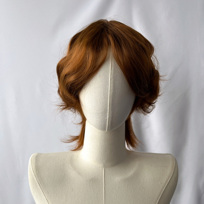 Мъжка перука – къса коса, коса от термоустойчива коприна, технология на обработка: механизъм, модел 330, промяна на прическата