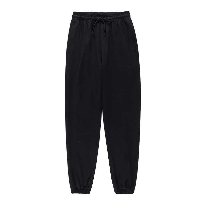 Pantaloni sport pentru femei din bumbac, croială lejeră, talie medie, subțiri, micro-elastici, conținut 95%+ bumbac