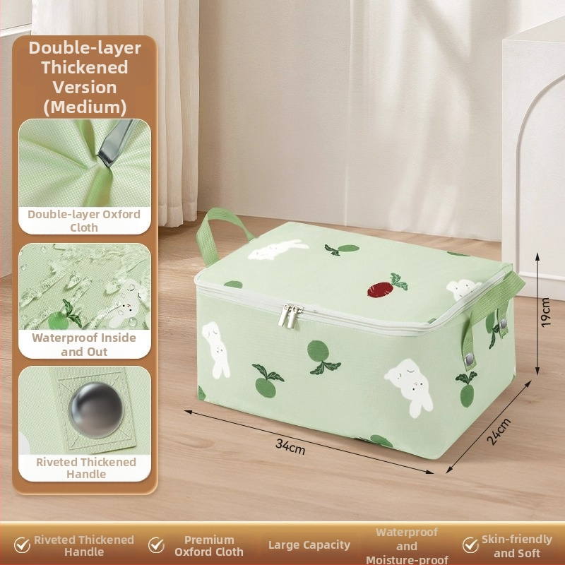 Tekide hoiukott kuubikujulise vormiga, veekindel ja niiskuskindel, 600D Oxford kangas, mitmekülgne tekkide ja riiete jaoks