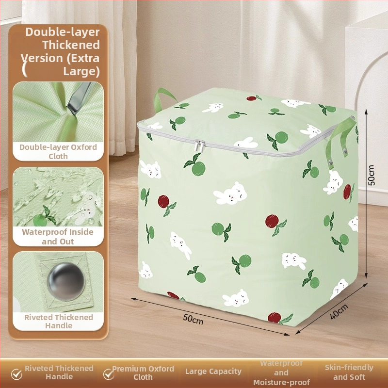 Tekide hoiukott kuubikujulise vormiga, veekindel ja niiskuskindel, 600D Oxford kangas, mitmekülgne tekkide ja riiete jaoks