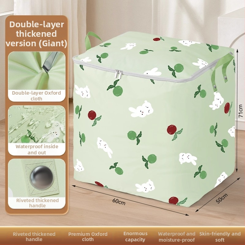 Tekide hoiukott kuubikujulise vormiga, veekindel ja niiskuskindel, 600D Oxford kangas, mitmekülgne tekkide ja riiete jaoks