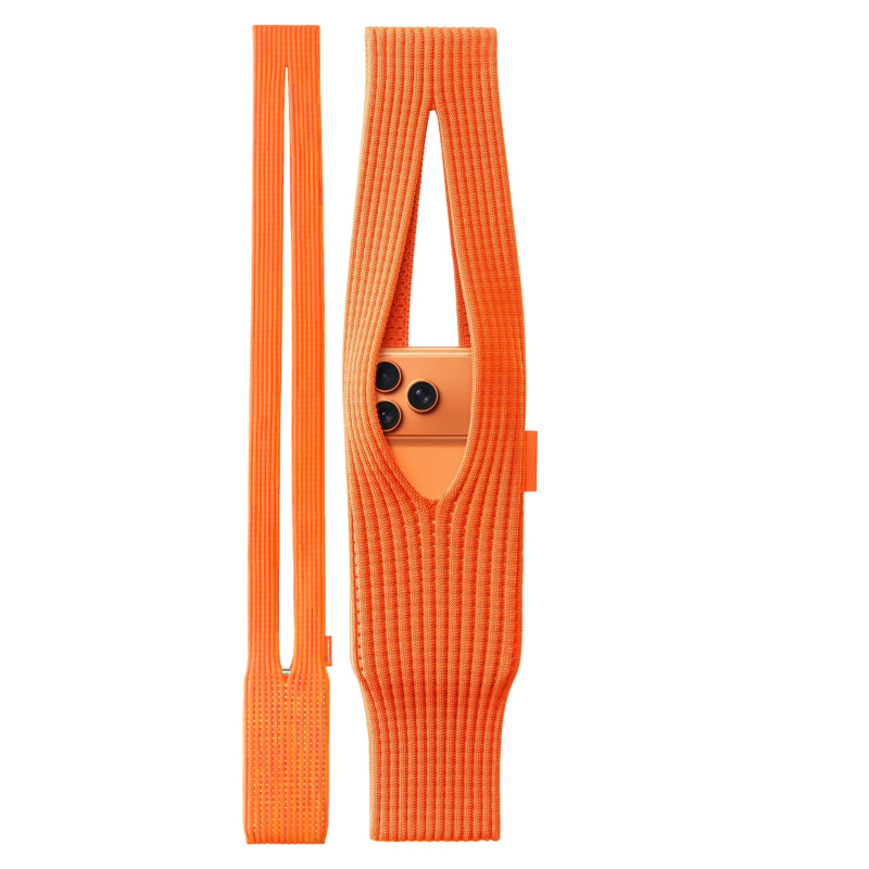 Mz mobiliojo telefono rankinė — vertikalios kvadrato formos, akrilinio pluošto, pamušalas iš nailono, miesto paprastumas, 2025 m. vasara