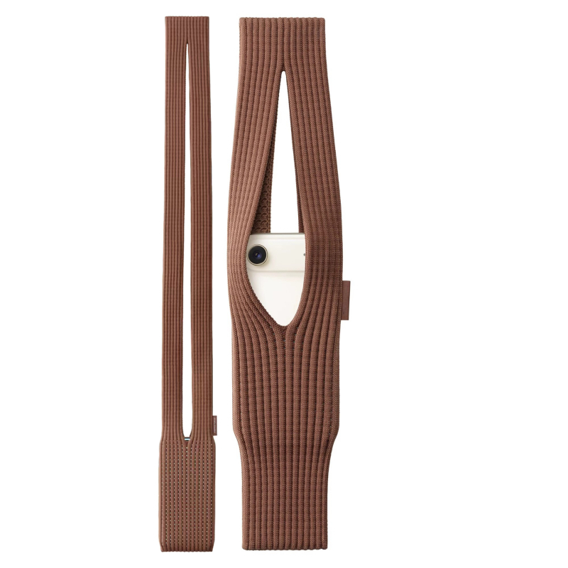 Mz mobiliojo telefono rankinė — vertikalios kvadrato formos, akrilinio pluošto, pamušalas iš nailono, miesto paprastumas, 2025 m. vasara