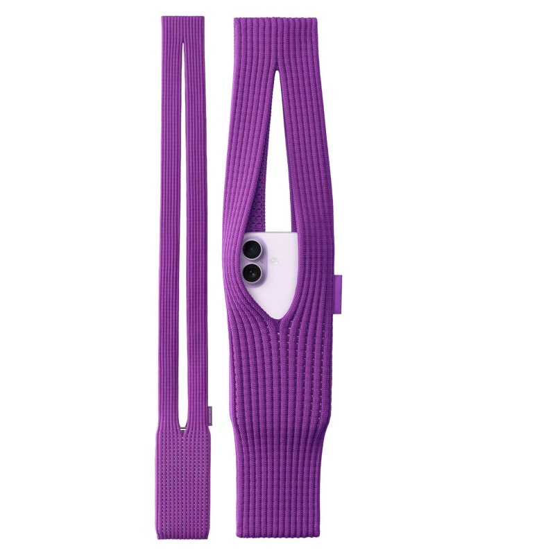 Mz mobiliojo telefono rankinė — vertikalios kvadrato formos, akrilinio pluošto, pamušalas iš nailono, miesto paprastumas, 2025 m. vasara