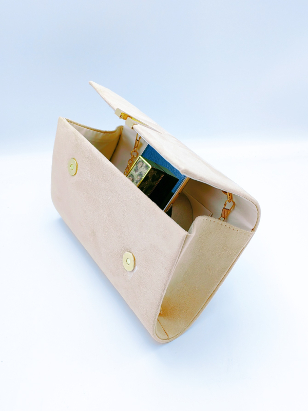 PU női estélyi cluth lánccal, V-alakú, vízszintes négyzet alakú táska, zárófedéllel, telefon- és ID-zsebek, poliészter bélés, háromdimenziós kivitel, 2024 tavasz