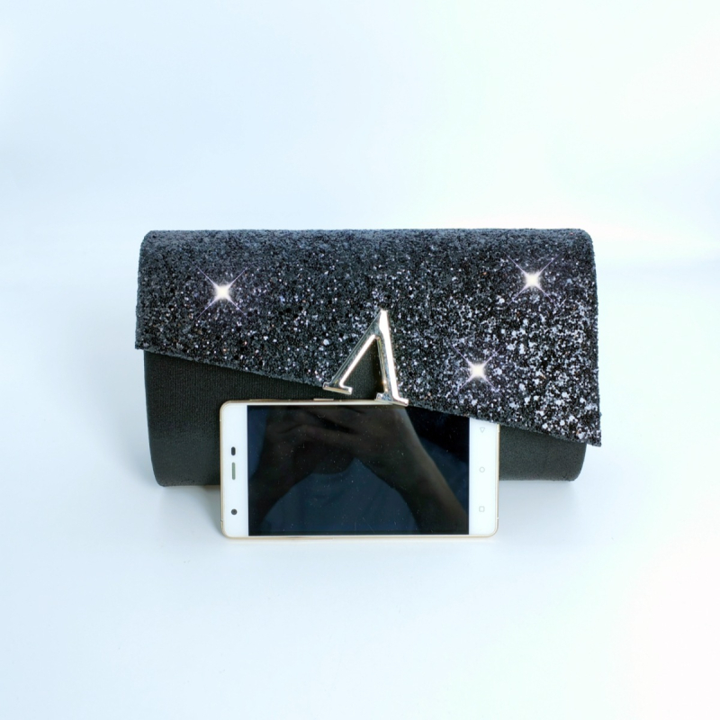 PU női estélyi cluth lánccal, V-alakú, vízszintes négyzet alakú táska, zárófedéllel, telefon- és ID-zsebek, poliészter bélés, háromdimenziós kivitel, 2024 tavasz